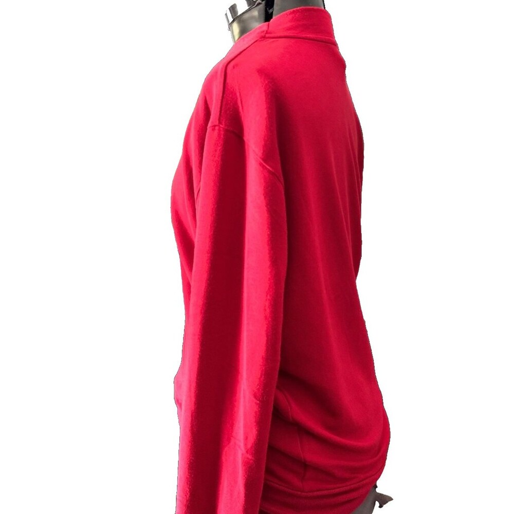Athleta Red V-Neck Sweater - Picture 4 of 9